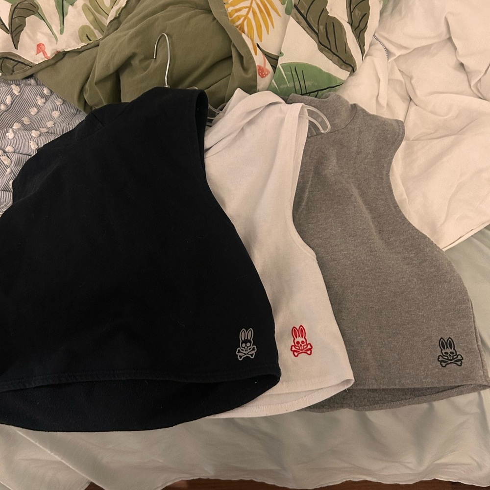 Physco Bunny 3 pack cropped tank hoodie
